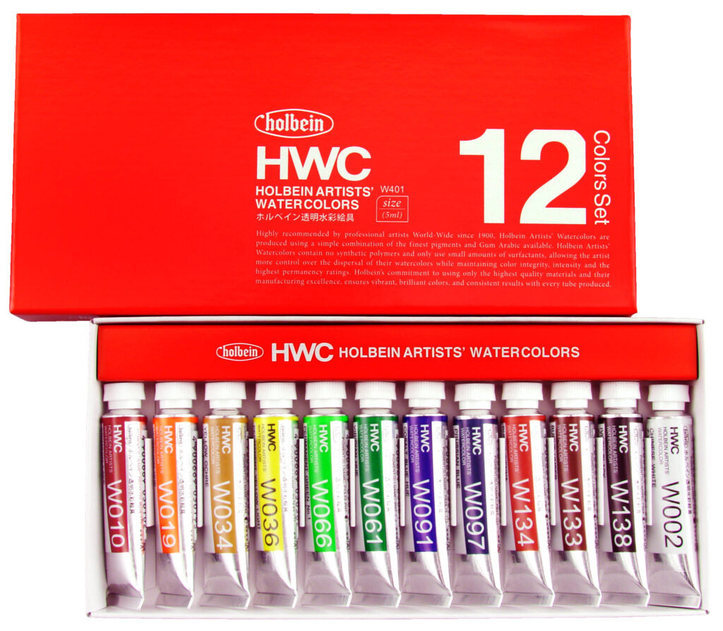 Holbein Artists' Watercolor: 12 Color Set