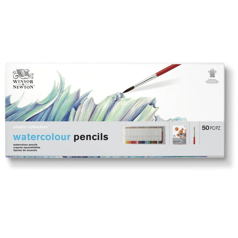 Winsor & Newton Studio Collection 50pc Watercolor Pencil Set