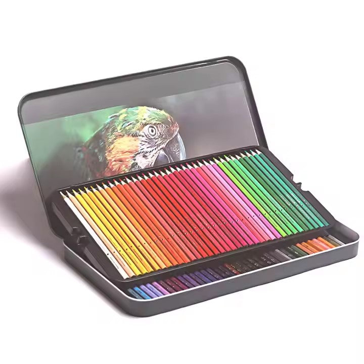 72 Colored Pencil in Metal Tin