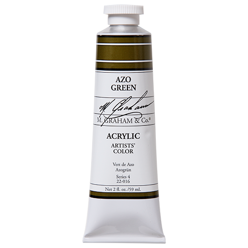 Azo Green 2oz (59ml) Acrylic Paint Tube