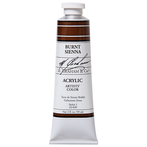 Burnt Sienna 2oz (59ml) Acrylic Paint Tube