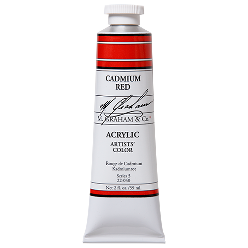 Cadmium Red 2oz (59ml) Acrylic Paint Tube