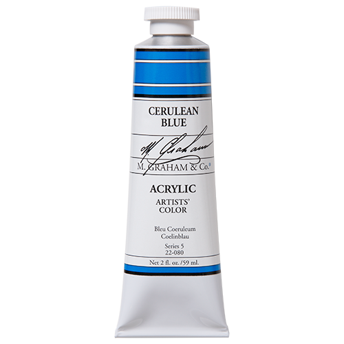 Cerulean Blue 2oz (59ml) Acrylic Paint Tube