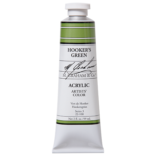 Hookers Green 2oz (59ml) Acrylic Paint Tube