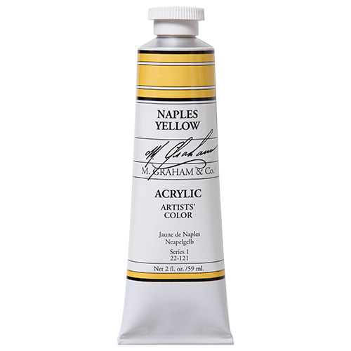 Naples Yellow 2oz (59ml) Acrylic Paint Tube