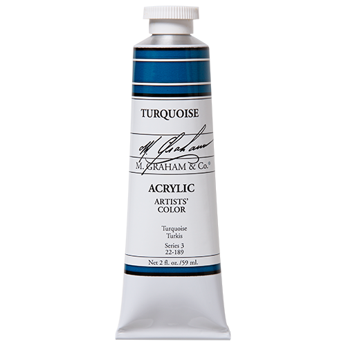 Turquoise 2oz (59ml) Acrylic Paint Tube