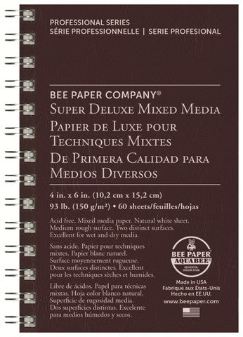 Bee #808 4″x6″ Super Deluxe Sketchbook-60sht