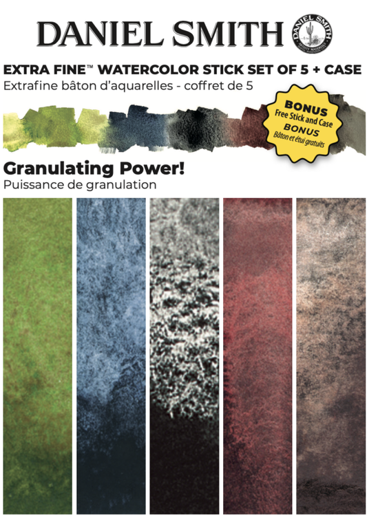 Granulating Power! Set: Daniel Smith Watercolor Sticks