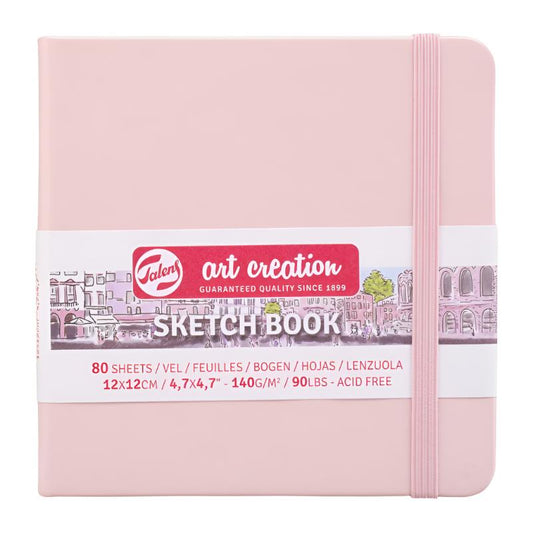 Talens Art Creation Sketchbook - Pastel Pink 4.7" x 4.7" Small Square