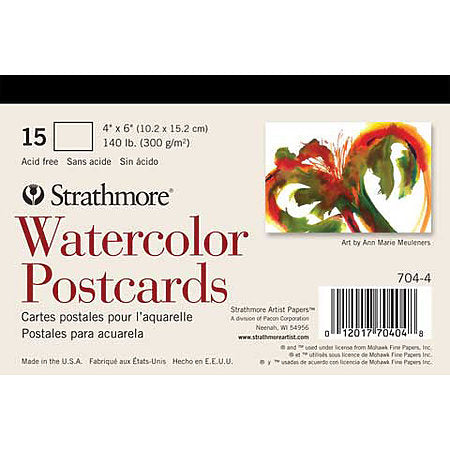 Strathmore Watercolor Postcards: 15 cards/pk