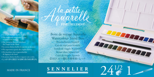 Sennelier “La Petite Aquarelle” 24 Half Pan Set