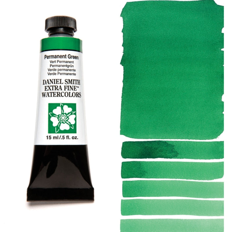 Permanent Green Daniel Smith Extra Fine Watercolor