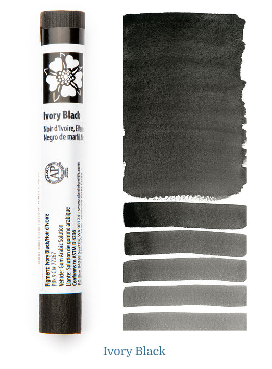 Ivory Black Daniel Smith Watercolor Stick #061