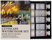 M Graham CityScape 5 Color Watercolor Set | Spokane Art Supply