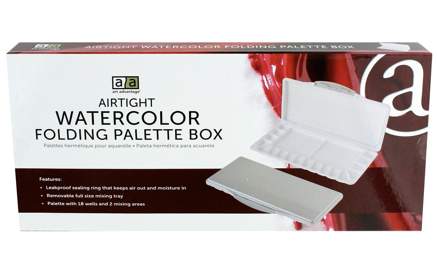 Airtight Watercolor Folding Palette: 18well + 2mix