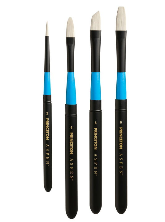 Aspen Travel Brush Set w/ 4 brushes