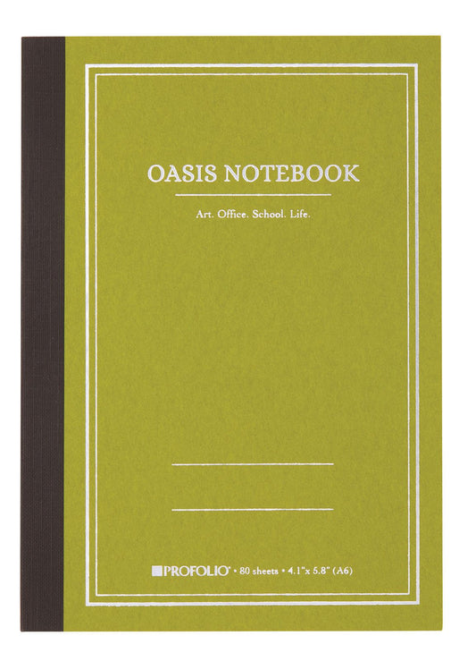 4.1"x 5.8" A6 Small Avocado Oasis Notebook