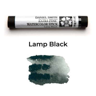 Lamp Black Daniel Smith Watercolor Stick #029