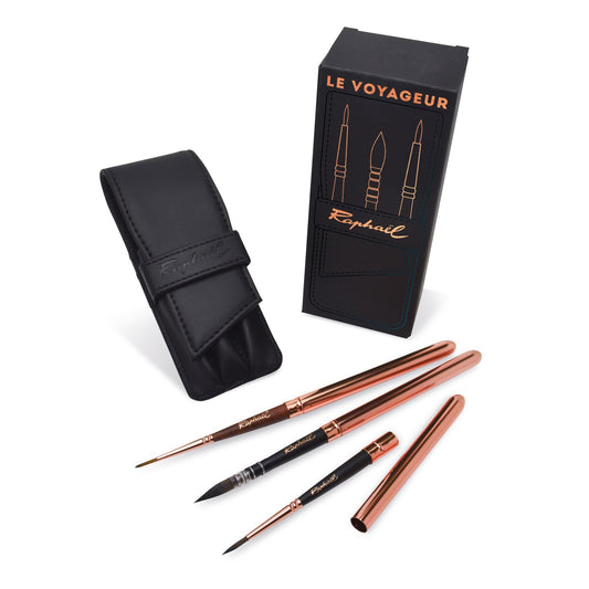 Raphael Le Voyageur Travel Brush Set w/ 3 brushes