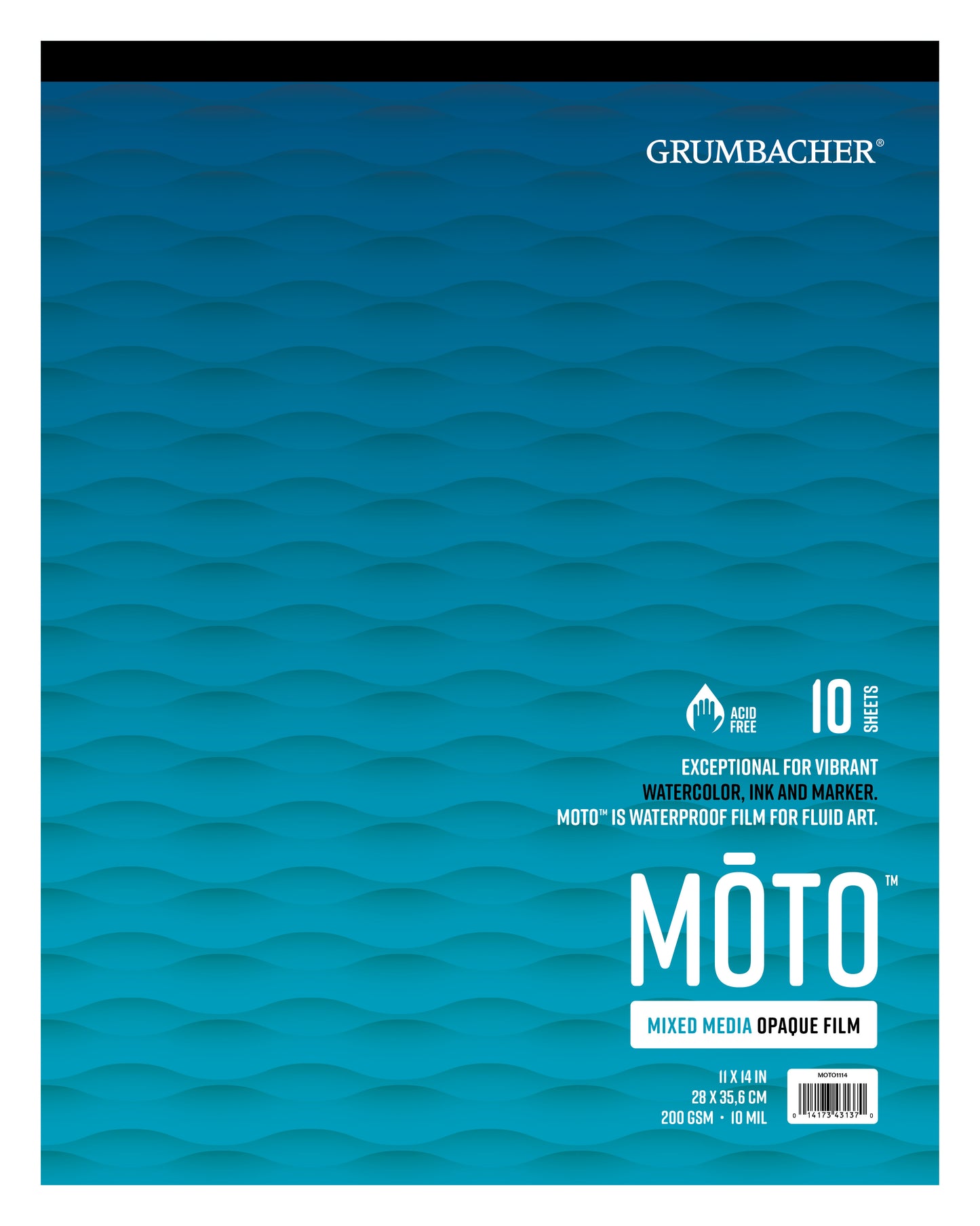 Moto Pads: Mixed Media Opaque Film 10sht/pad