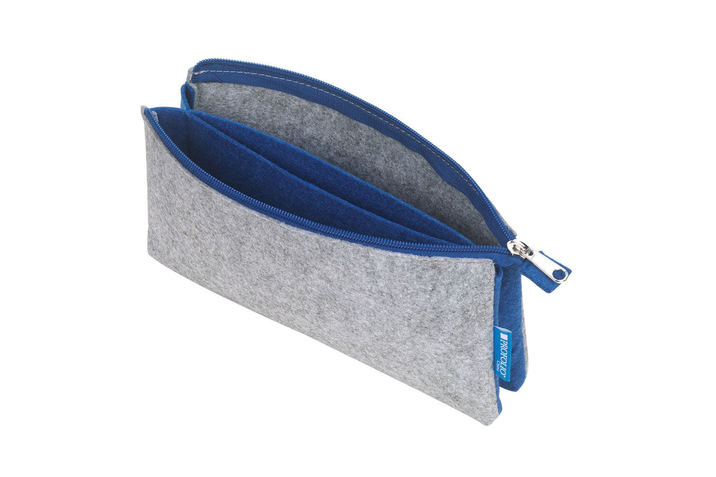 5"x9" Gray/Blue Midtown Pouch