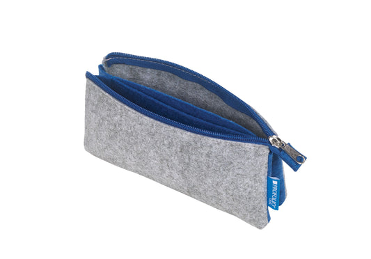 4"x7" Gray/Blue Midtown Pouch