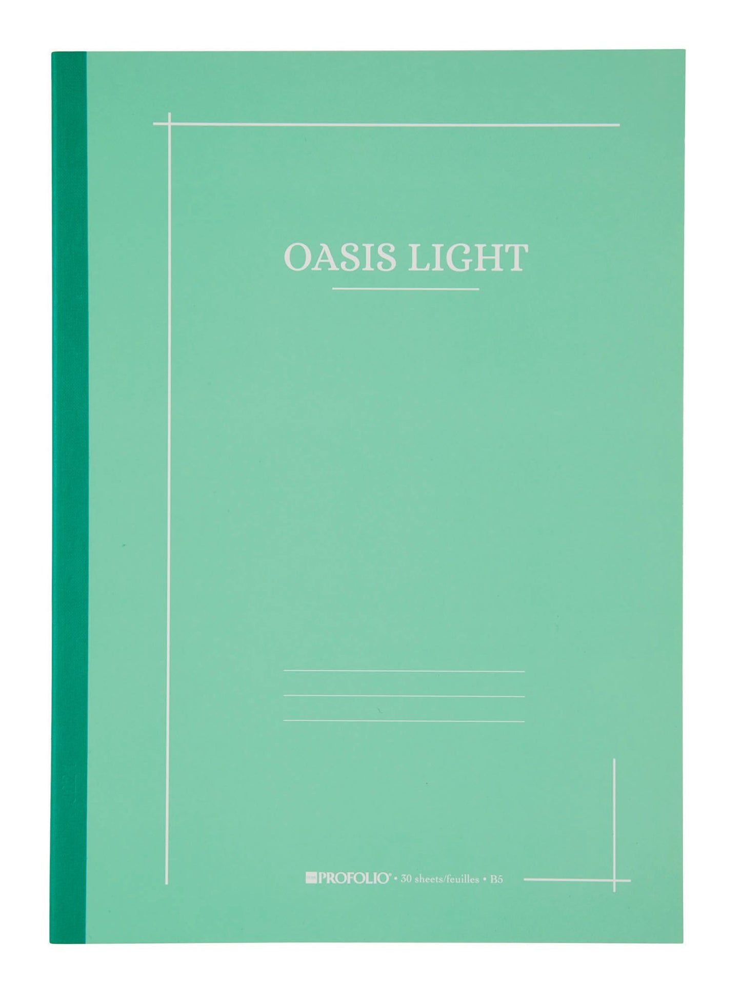 7"x 9.9" B5 Large Mint Oasis Light Notebook