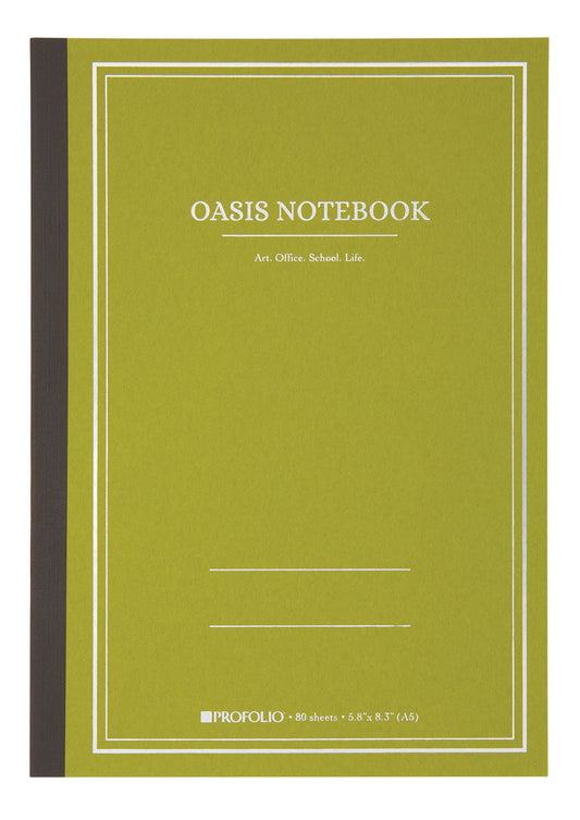 5.8"x 8.3" A5 Medium Avocado Oasis Notebook