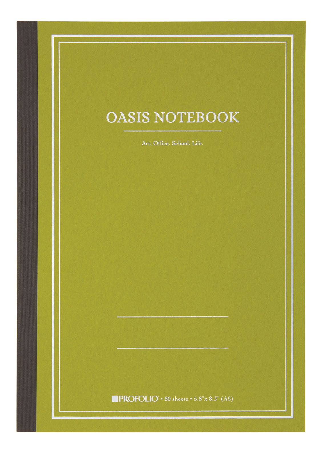 5.8"x 8.3" A5 Medium Avocado Oasis Notebook