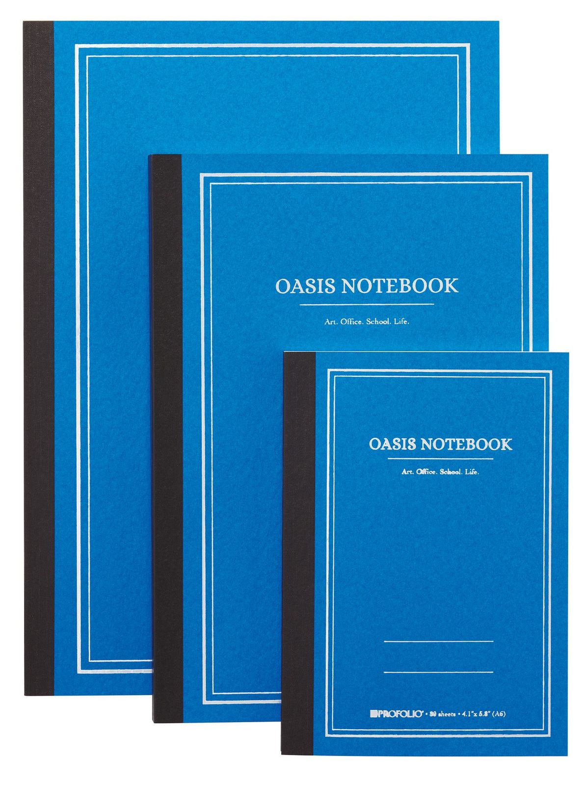 5.8"x 8.3" A5 Medium Sky Blue Oasis Notebook