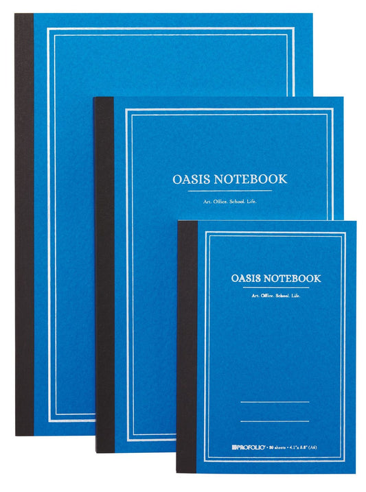 5.8"x 8.3" A5 Medium Sky Blue Oasis Notebook