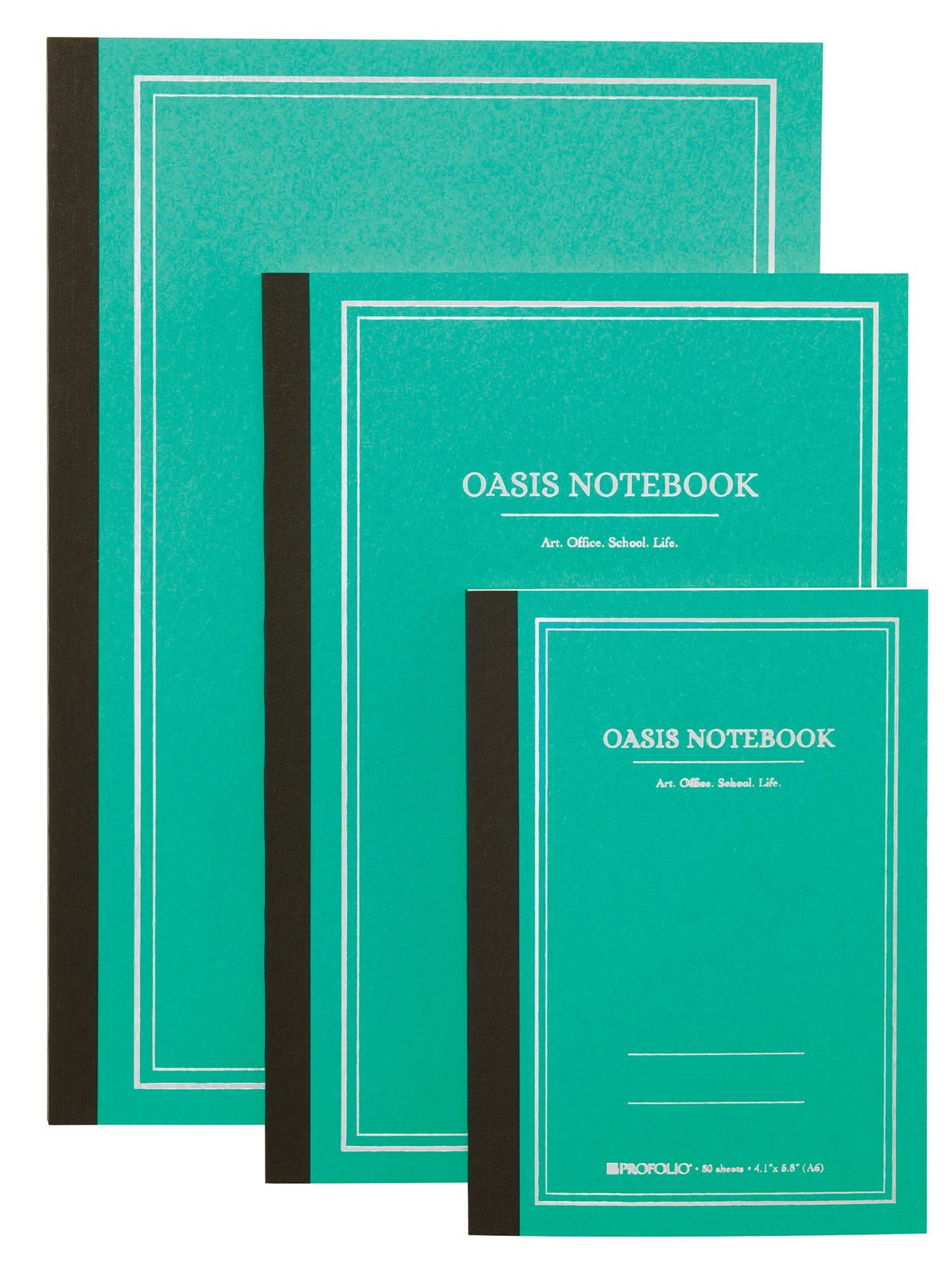 5.8"x 8.3" A5 Medium Wintergreen Oasis Notebook