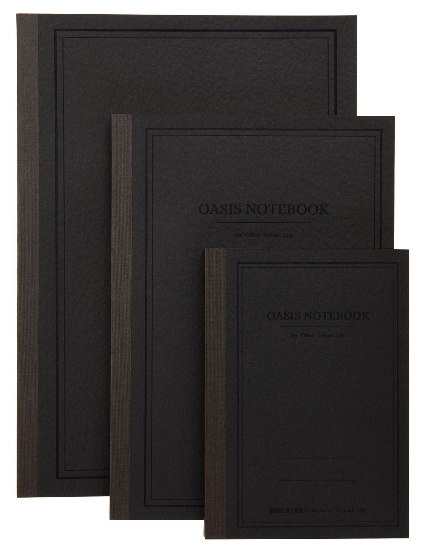 5.8"x 8.3" A5 Medium Charcoal Oasis Notebook