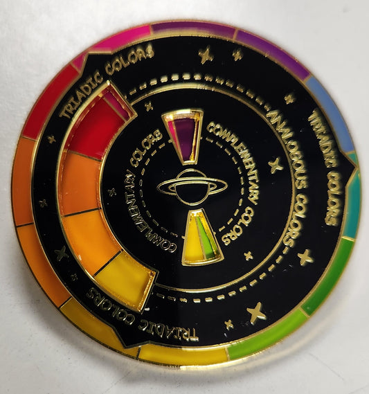 Black Color Wheel Pin
