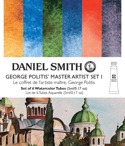 George Politis’ Master Artist Set 1 – Daniel Smith watercolors (6 tube)