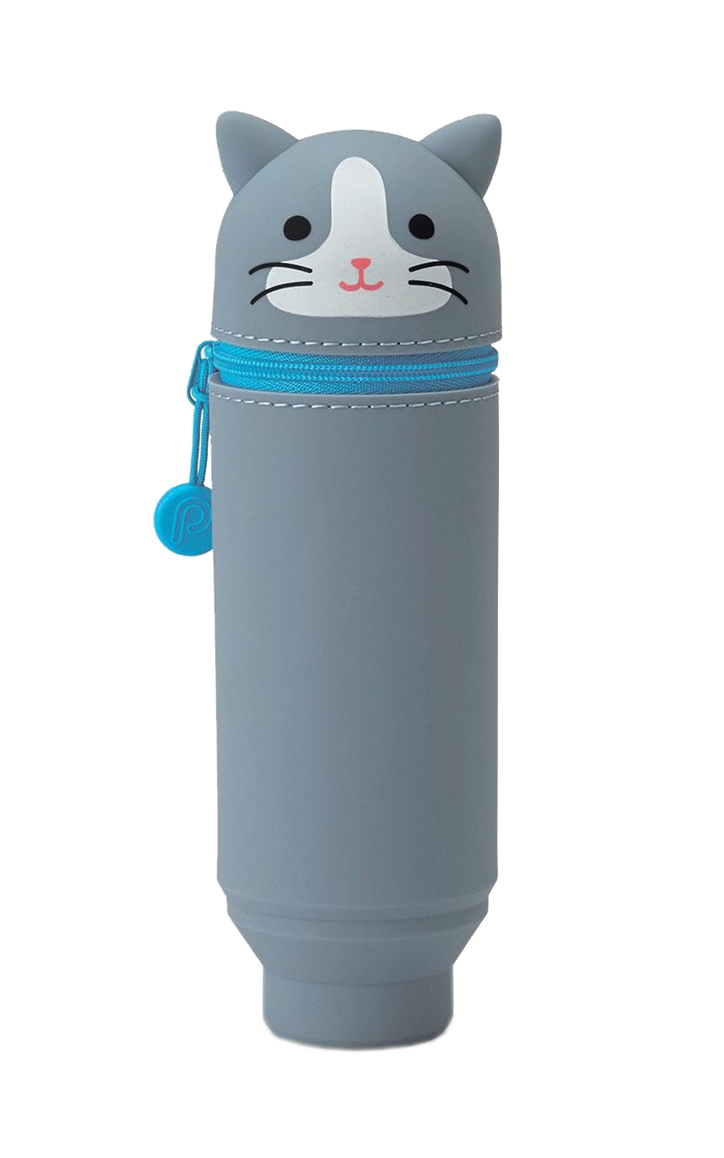 Gray Cat Punilabo Stand Up Pen Case
