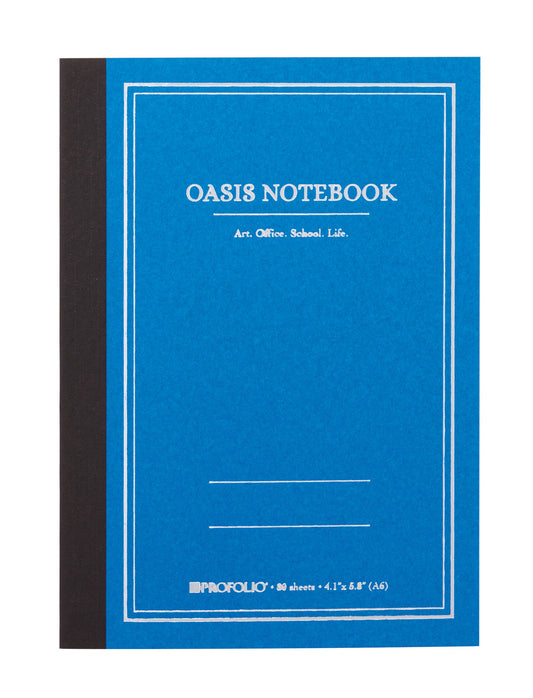 4.1"x 5.8" A6 Small Sky Blue Oasis Notebook
