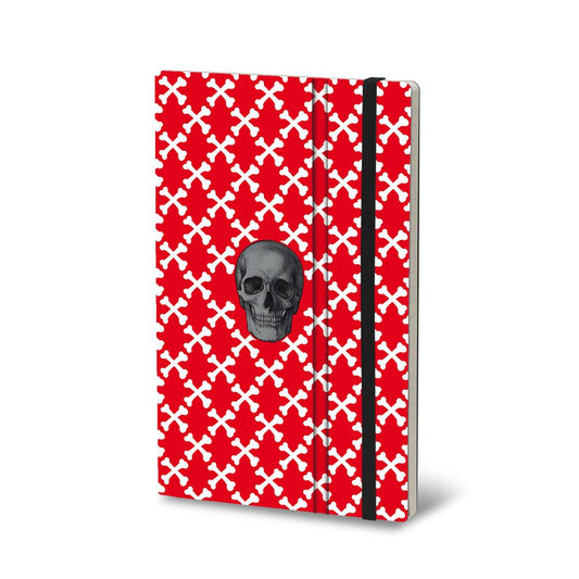 122M Red 5″x8.25″ Skull Stifflex Journal