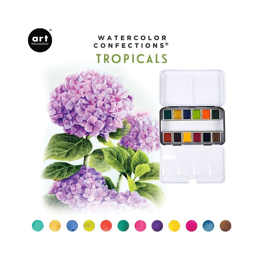 Tropicals - Watercolor Confections Pan Set
