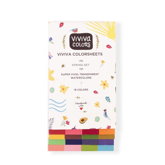 Viviva Colorsheets 16 color set “SPRING!” | Spokane Art Supply