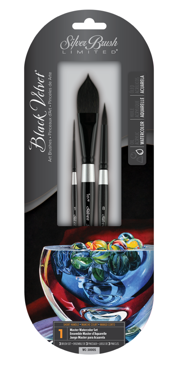 Master Watercolor Set/3 - Black Velvet Brushes