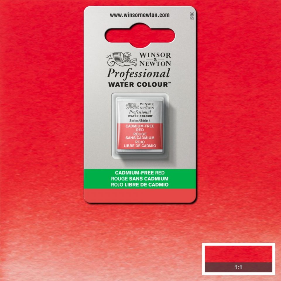 Cadmium-Free Red Winsor & Newton half pan