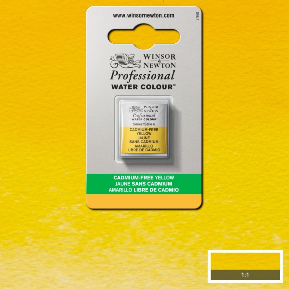Cadmium-Free Yellow Winsor & Newton half pan