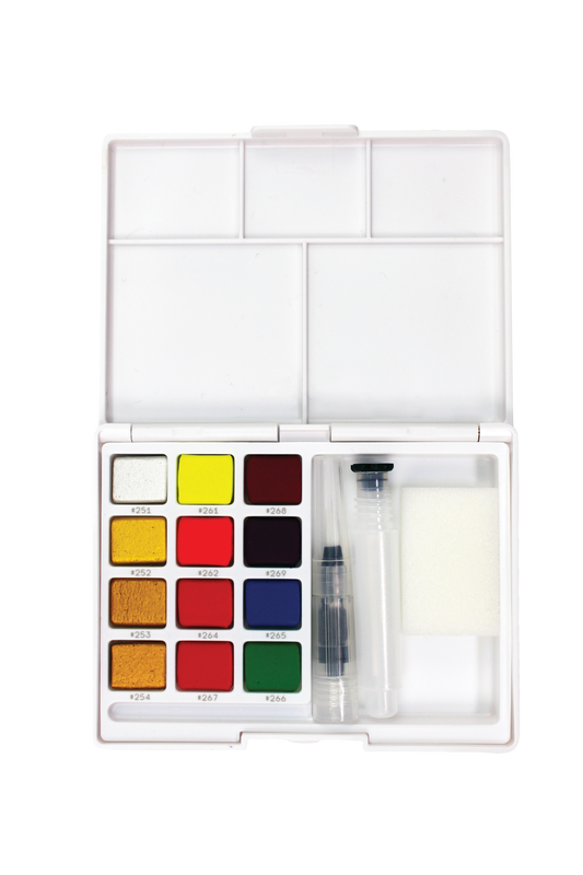 Travel Bundle w/ 18 color Koi set, Travel Journal and Inking pens –  spokane-art-supply