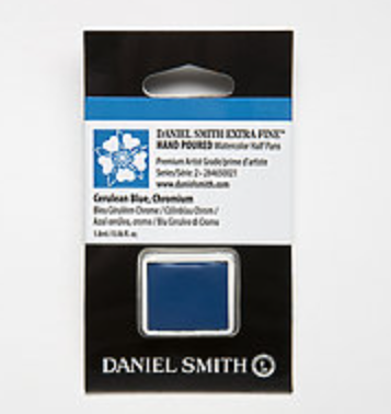 Cerulean Blue Chromium Daniel Smith Half Pan | Spokane Art Supply