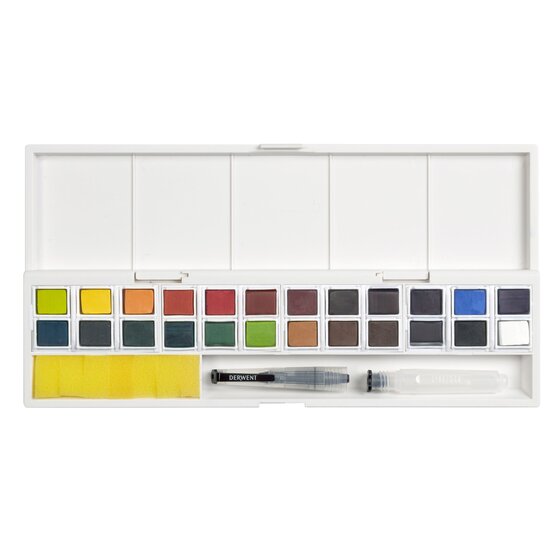 Inktense Paint Pan Travel Set of 24 | Spokane Art Supply