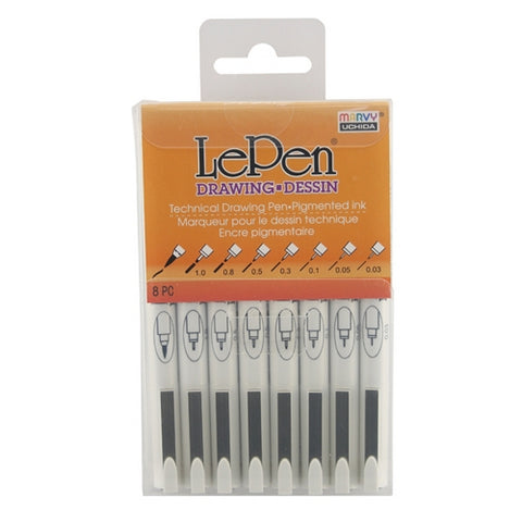 LePen Technical Drawing Pen Set/8 | Spokane Art Supply