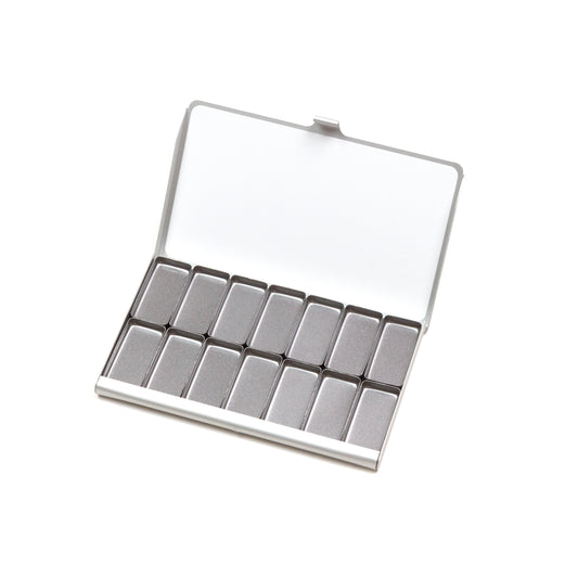 Silver Art ToolKit Pocket Palette w/ 14 Standard Pans