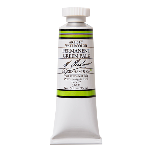 Permanent Green Pale 131 M Graham Watercolor .5oz tube