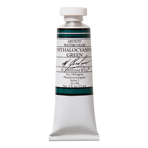 Phthalocyanine Green 150 M Graham Watercolor .5oz tube